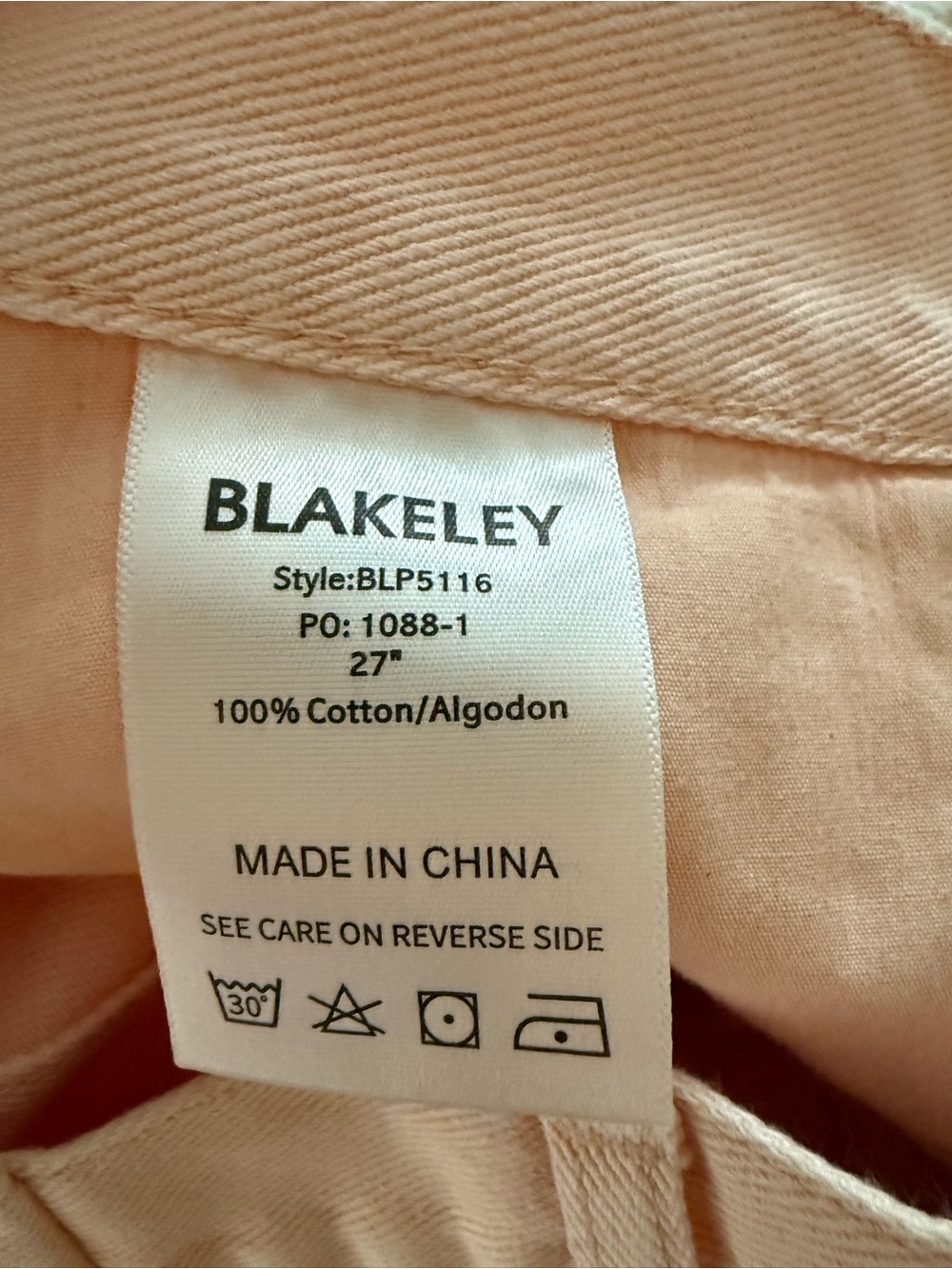 Blakeley Bex Peach High Rise Barrel Leg Jeans NWT 5 - Picture 6 of 10